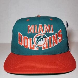 NWT Vintage 90s Miami Dolphins Hat Cap Snapback NFL 🔥